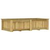 vidaXL Hevet blomsterbed 196x100x50 cm impregnert furu