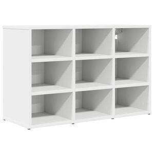 vidaXL Sko Skap 77,5 x 30 x 51 cm Konstruert tre Hvit