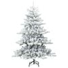 vidaXL Kunstig sammensatt juletre med 150 LED med stativ 150 cm PVC