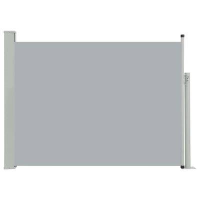 vidaXL Uttrekkbar sidemarkise 100x500 cm grå