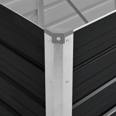 vidaXL Høybed antrasitt 100x40x45 cm galvanisert stål