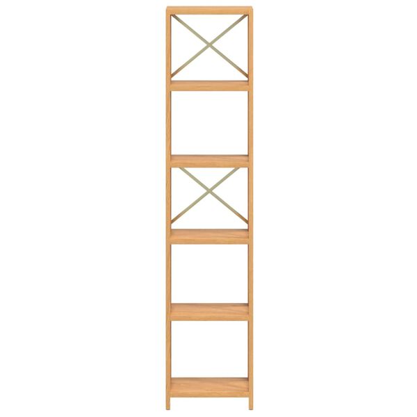 vidaXL Hylle 6 etasjer 40x30x181 cm heltre eik