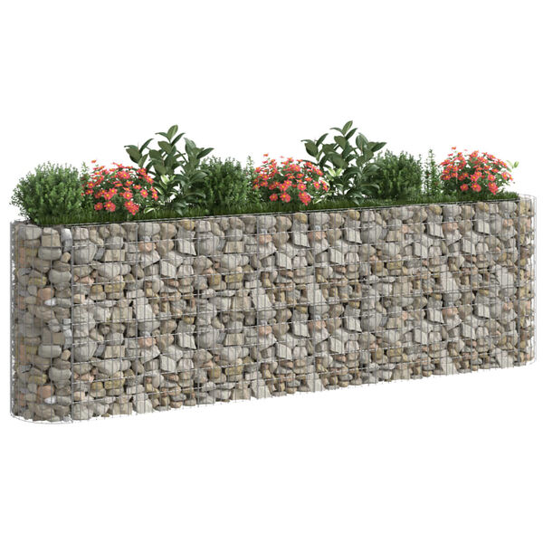 vidaXL Gabion høybed galvanisert jern 330x50x100 cm