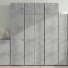 vidaXL Highboard betonggr&aring; 70x42,5x185 cm konstruert tre