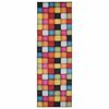 vidaXL Teppe Runner LESAKA fargerik 100 x 450 cm Diamant fl&oslash;yel
