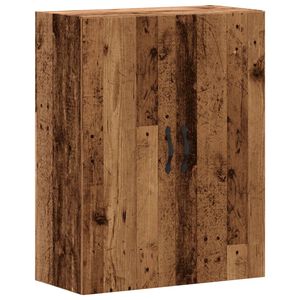 vidaXL Veggmontert skap gammelt tre 69,5x34x90 cm konstruert tre