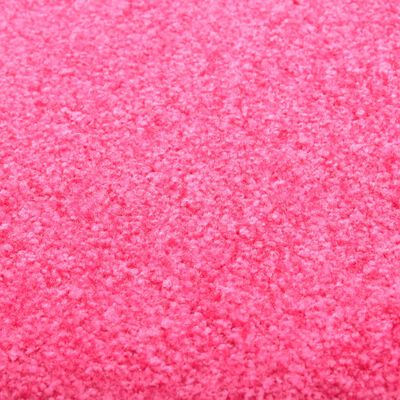 vidaXL Dørmatte vaskbar rosa 60x180 cm