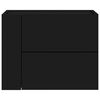 vidaXL Veggmonterte nattbord 2 stk svart 45x30x35 cm