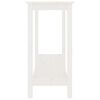 vidaXL Konsollbord hvit 110x40x80 cm heltre furu
