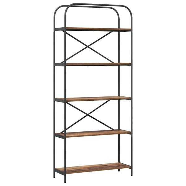 vidaXL Bokhylle Gammelt tre 80 x 30 x 183 cm Konstruert tre