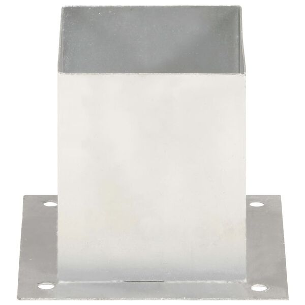 vidaXL Stolpeankere 4 stk galvanisert metall 121 mm