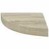 vidaXL Flytende vegghyller 4 stk eik 25x25x3,8 cm MDF