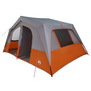 vidaXL Familietelt 533 x 312 x 230 cm Gr&aring; og Oransje