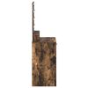vidaXL Sminkebord med speillys Brun 50 x 41 x 140 cm Konstruert tre