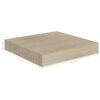 vidaXL Flytende vegghyller 2 stk eik 23x23,5x3,8 cm MDF