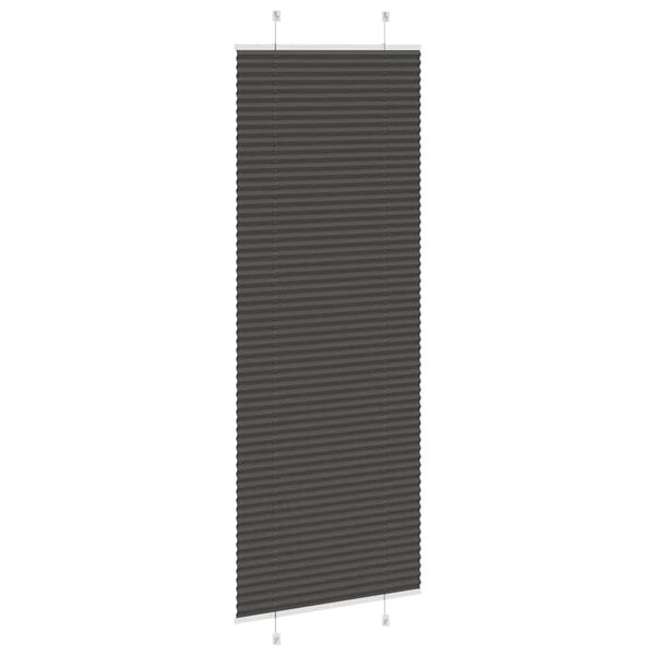 vidaXL pliss&eacute;gardin sort 75x200 cm Stoff Bredde 74,4 cm Polyester