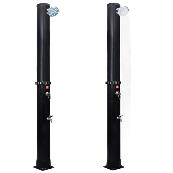 vidaXL Utend&oslash;rs soldrevet dusj med dusjhode og kran 40 L