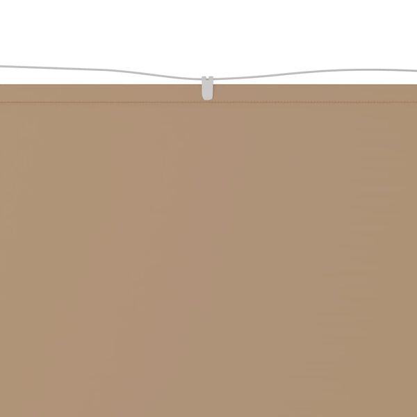 vidaXL Vertikal markise gråbrun 100x1200 cm oxfordstoff