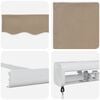 vidaXL Innvendbar Markise Beige 350 x 250 cm Stoff og Metall
