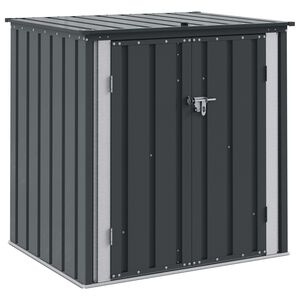 vidaXL Hage Lagringsboks Svart 101,5 x 82 x 100 cm St&aring;l