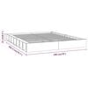 vidaXL Sengeramme 180x200 cm Super King heltre
