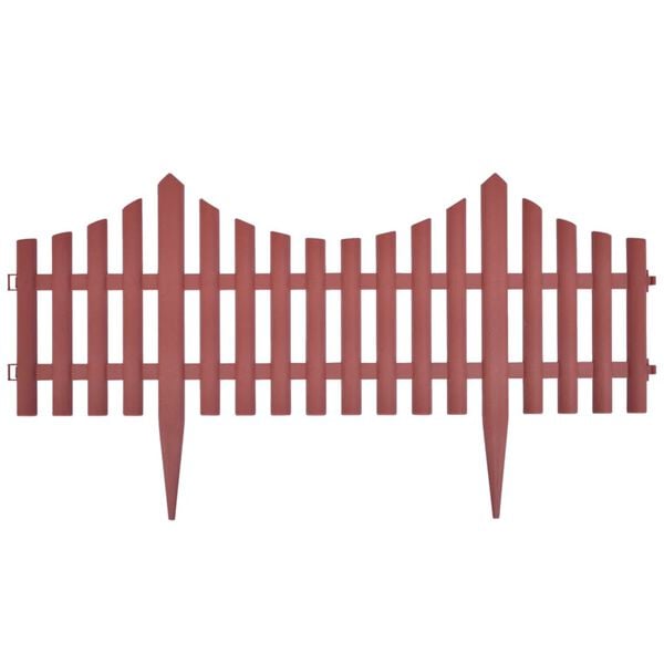 vidaXL Plenkanter 17 stk 10 m brun