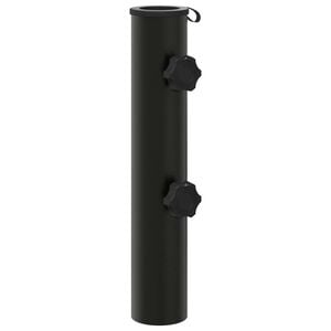 vidaXL Paraplyfotstang 0.6 kg Svart Jern for 40-50 mm Pole