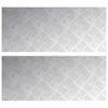 vidaXL Trinn 2 stk. 70 x 30 cm s&oslash;lv Aluminium Rektangul&aelig;r