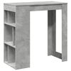 vidaXL Barbord med stativer betonggr&aring; 102x50x103,5 cm konstruert tre