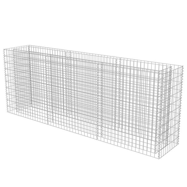 vidaXL Gabion høybed galvanisert stål 270x50x100 cm
