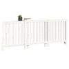 vidaXL Radiatordeksel hvit 210x21x85 cm heltre furu
