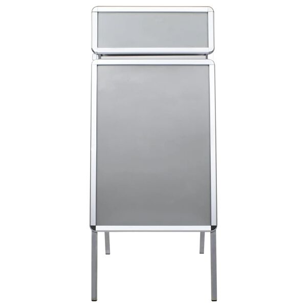 vidaXL A1 kundestopper plakatstativ med topp aluminium