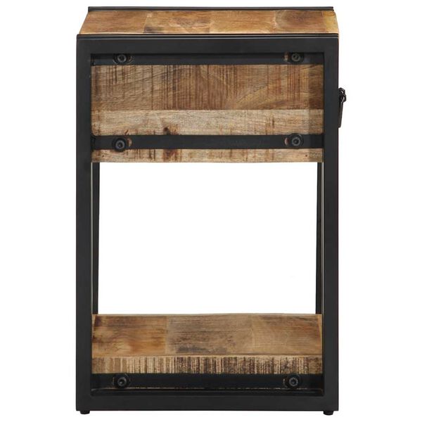 vidaXL Nattbord 40x35x50 grov heltre mango