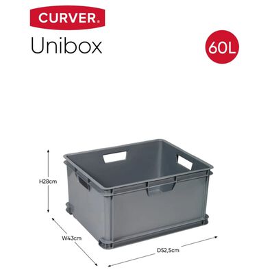 Curver Oppbevaringsboks Unibox XL 60L grå