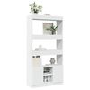 vidaXL Highboard hvit 92x33x180 cm konstruert tre