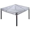 vidaXL Hagepaviljongdeksel erstatning 300 x 300 x 26 cm Gjennomsiktig