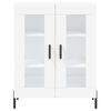 vidaXL Highboard hvit 69,5x34x180 cm konstruert tre