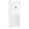 vidaXL Highboard hvit 69,5x34x180 cm konstruert tre