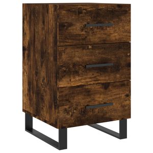 vidaXL Nattbord r&oslash;kt eik 40x40x66 cm konstruert tre