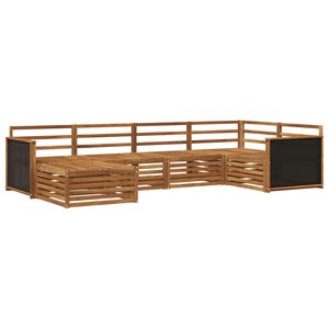 vidaXL Utend&oslash;rs sofa-sett 6 stk. Naturlig