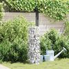 vidaXL Gabion kran s&oslash;lv 25 x 25 x 100 cm Rustfritt St&aring;l