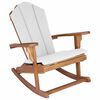 vidaXL Hage Adirondack Gyngestol Naturlig 100% Polyester