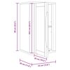 vidaXL Baderom veggskap Vokset Brun 35 x 30 x 60 cm Massiv furu