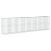 vidaXL Gabionkurv med deksel 750x100x200 cm galvanisert jern