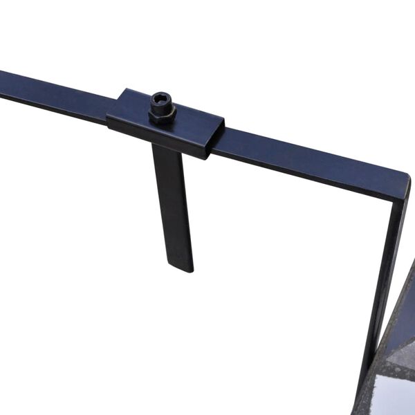 vidaXL Hengende balkongbord svart og hvit mosaikk