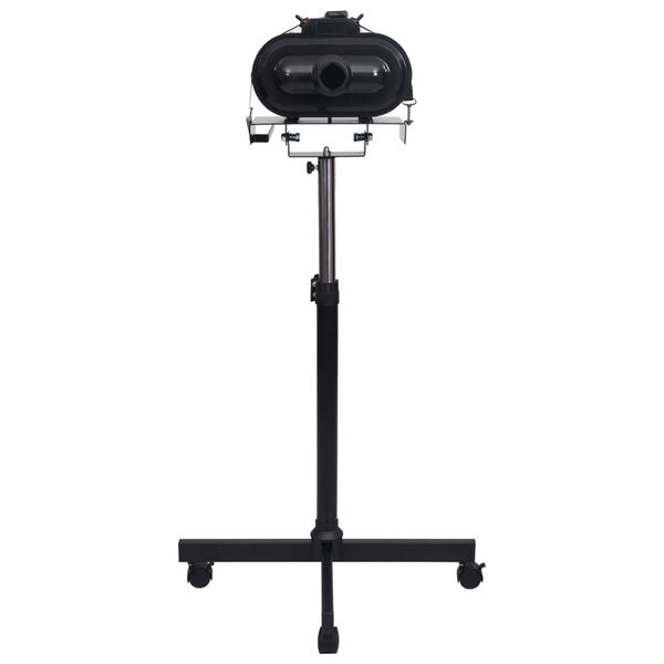 vidaXL H&aring;rf&oslash;ner for kj&aelig;ledyr med dobbel motor stativ svart plast st&aring;l