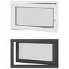 vidaXL Tilt & Turn Kjeller Vindu RISOR 100 x 60 cm PVC og glass