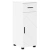 vidaXL Baderomsskap Hvit 30 x 35 x 80 cm Konstruert tre & Metall