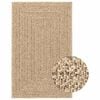 vidaXL Teppe ZIZUR 240x340 cm jute-utseende innend&oslash;rs og utend&oslash;rs