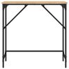 vidaXL Konsollbord sonoma eik 75x32x75 cm konstruert tre